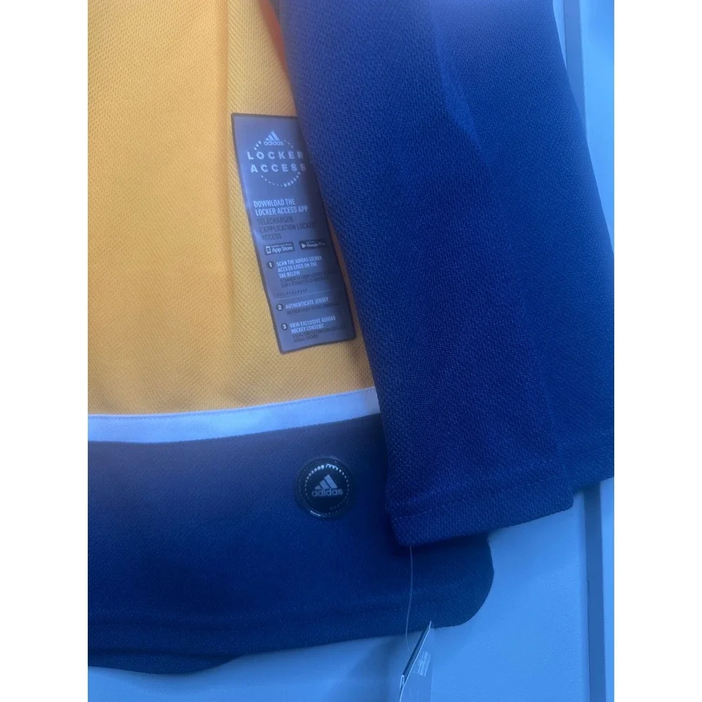 Nashville Predators Adidas NHL Jersey Size 54‎ Yellow Tennessee Hockey